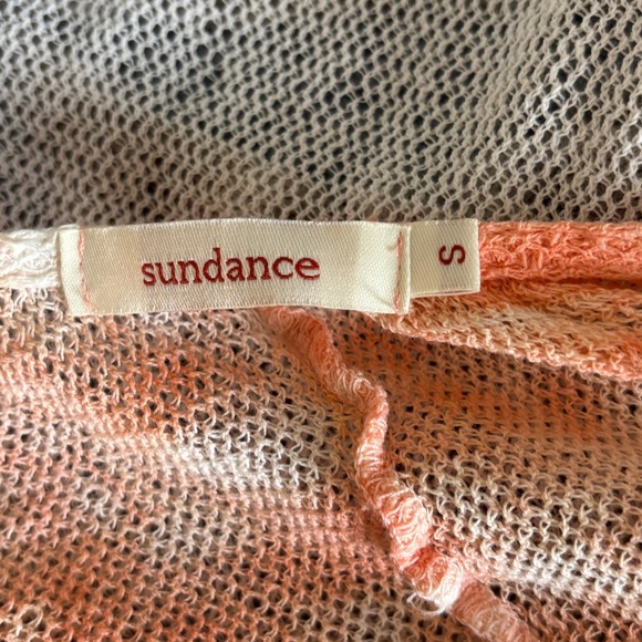 SUNDANCE Open Front Lace Cardigan Sweater Ombre Tie Dye Woman’s Size Small - Picture 8 of 10